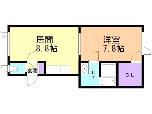 広尾郡広尾町西三条のアパートの間取り