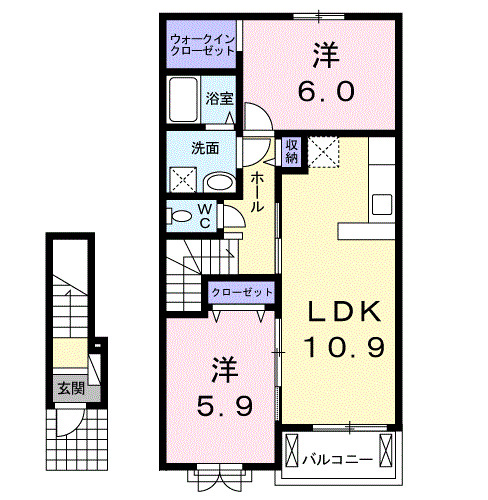 ハピネス・ＮＡＲＩＴＡの間取り