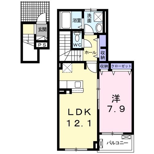 ピラーズ　石田の間取り