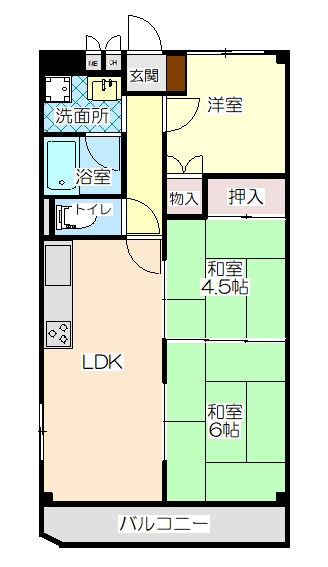 緑町マンションの間取り