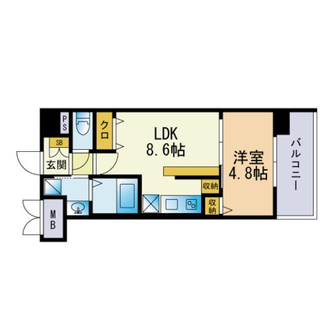 レトワール清水の間取り