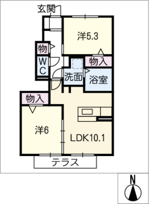 GATE　SQUAREの間取り