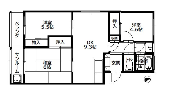 グランブルーの間取り