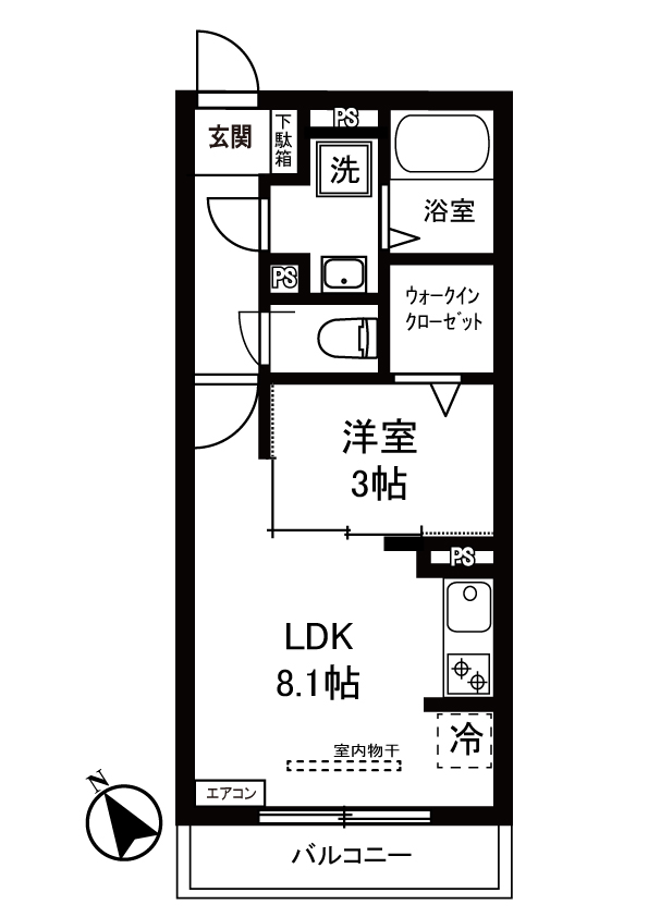 メゾンマニフィーク3の間取り