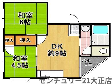 パークハイツ小林西の間取り