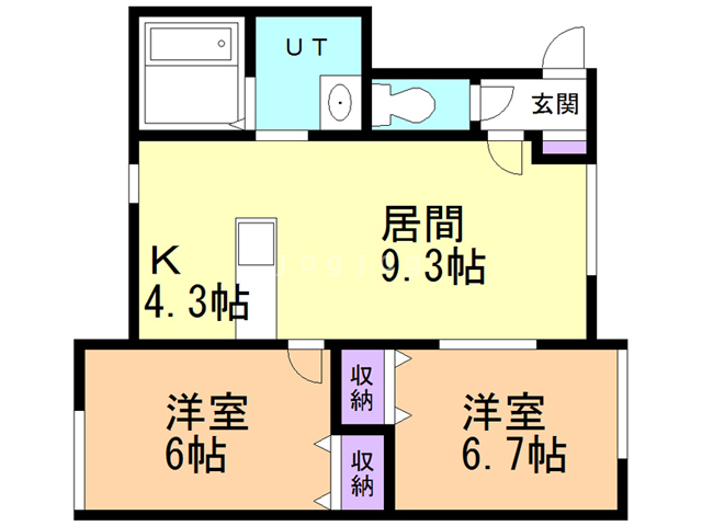 Ｃｌａｉｒｅ　V（クレア）の間取り