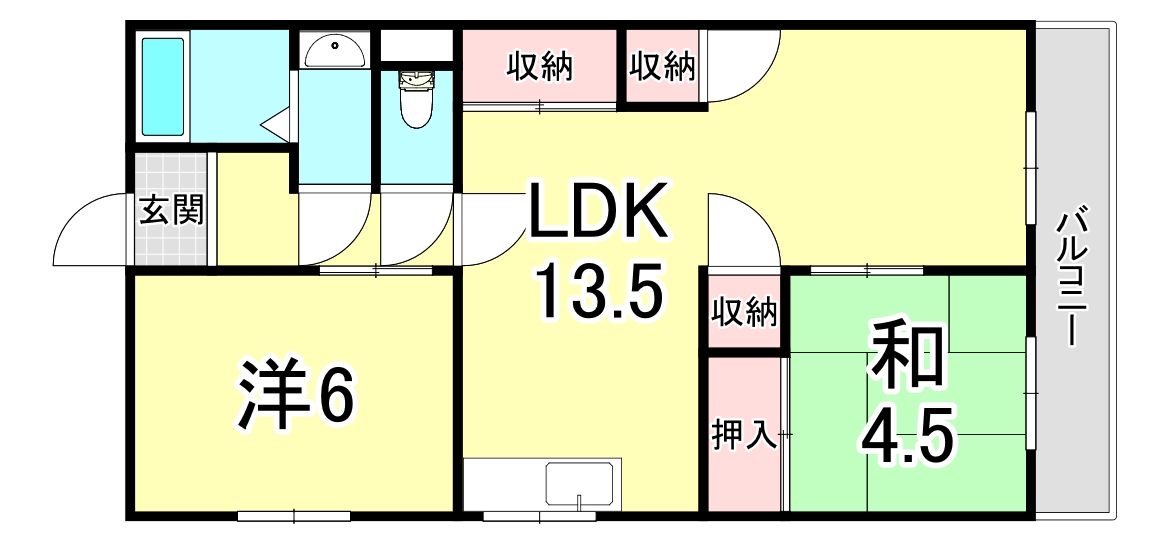 マンション旭の間取り