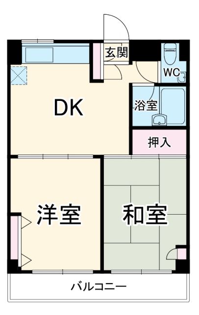 アパルトマントロワバレーサントルの間取り