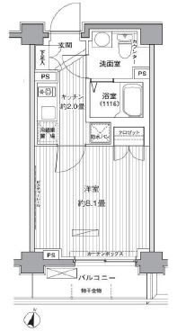 ヒューリックレジデンス茗荷谷の間取り