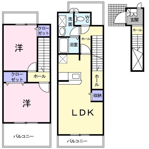 カームミナミIの間取り