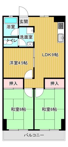 シャトー朝霧の間取り写真
