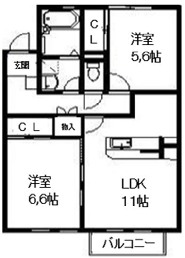 ※サンピエール上白水の間取り