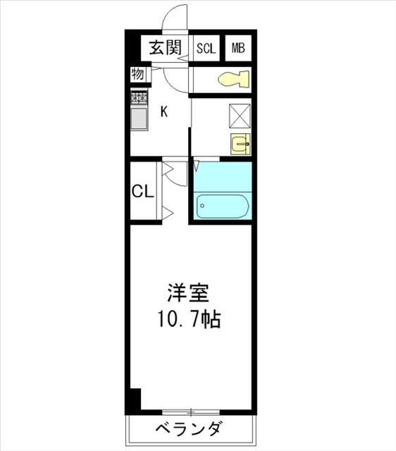 久々利ハイツＡ棟・Ｂ棟の間取り