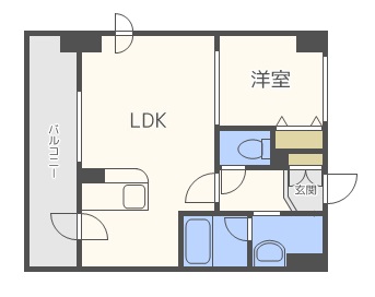 Ｓ－ＦＯＲＴ豊平三条の間取り