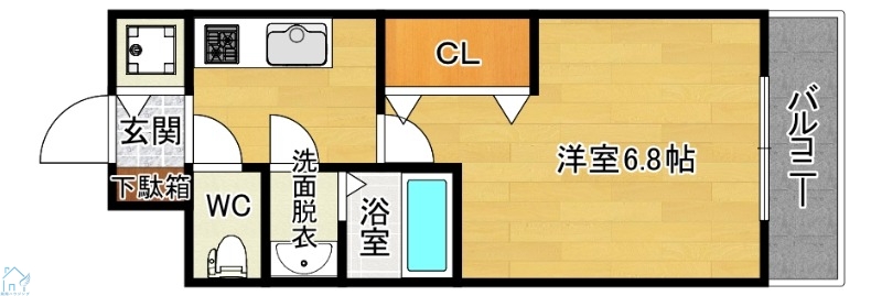 S-RESIDENCE上新庄ascentの間取り