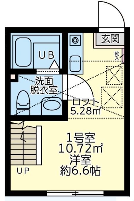 相模原市南区北里のアパートの間取り