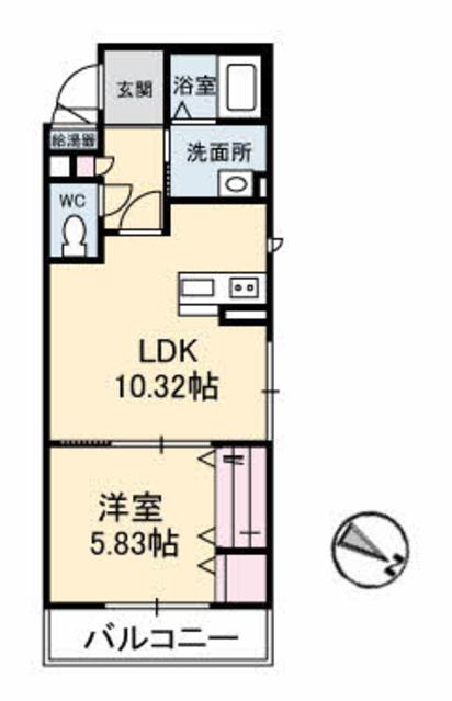 【プランドール湯田　Ｂ棟の間取り】