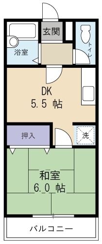 オークス学園町の間取り