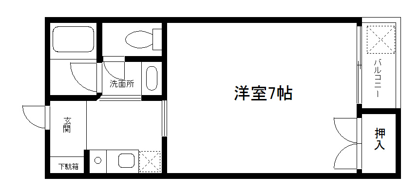 ヴァン四条大宮の間取り