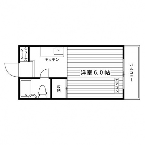 上賀茂スチューデントハイツの間取り