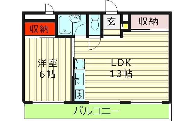 コーポ白樺古市の間取り