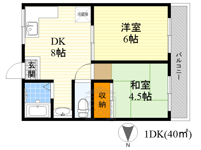 四宮マンションの間取り