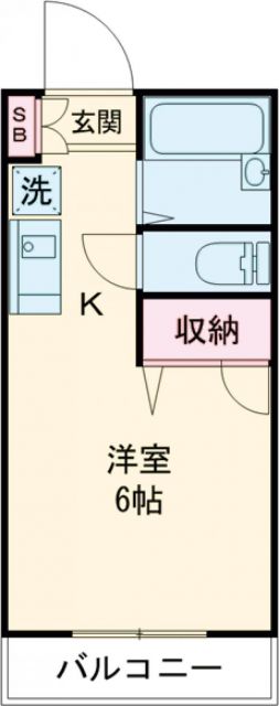 八王子市別所のマンションの間取り