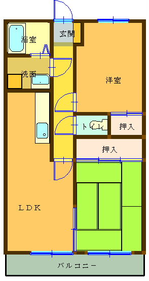 プリンスマンション高平の間取り