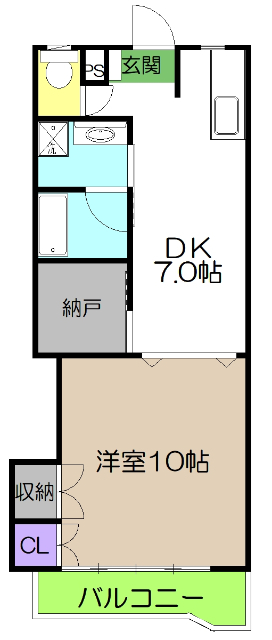 ＤＲハウスII（０１～０６号室）Ｒ７春入居学生プランの間取り