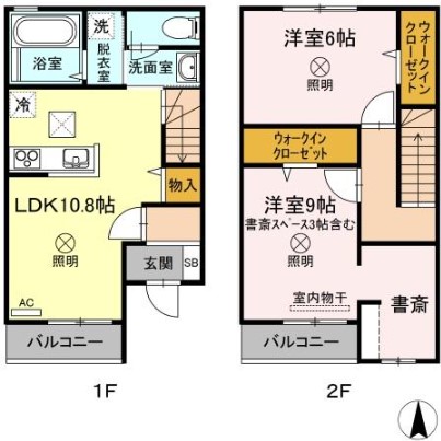 岡山県岡山市北区西崎本町の賃貸アパートの間取り
