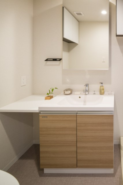 洗面設備　モデルルーム写真