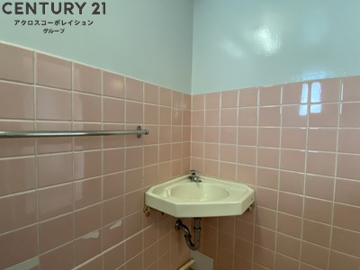 洗面設備　浴室内に洗面台付き！