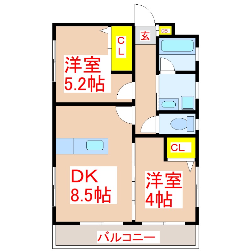 さくらヒルズ甲突町の間取り