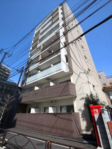建物外観　RC造10階建て　駅近　敷金不要　光ファイバー無料使い放題