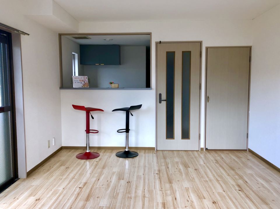 居室・リビング　料理しながらＴＶを見たり出来ます