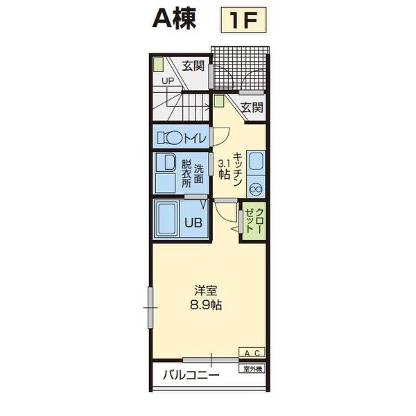 Island Village本町Aの間取り写真