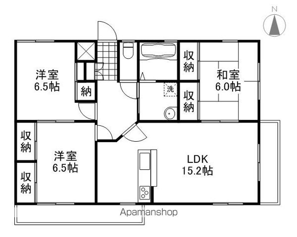ＪＲ山陽本線 北長瀬駅 徒歩11分 3階建 築22年の間取り写真