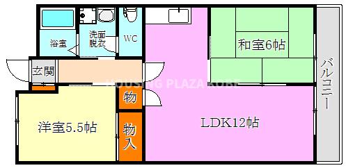 潮見台マンションの間取り写真