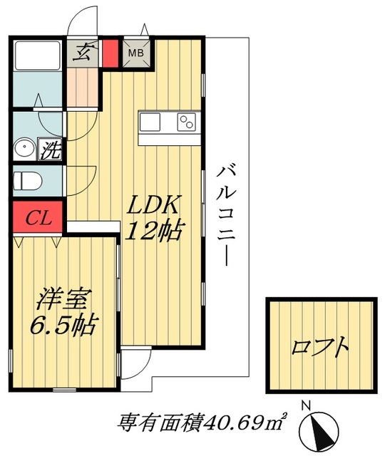 ＪＲ総武線 市川駅 徒歩7分 3階建 築10年の間取り写真