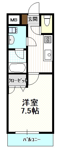 フジパレス岡田の間取り写真
