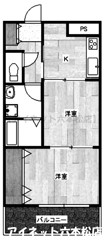 地下鉄七隈線 次郎丸駅 徒歩18分 3階建 築27年の間取り写真