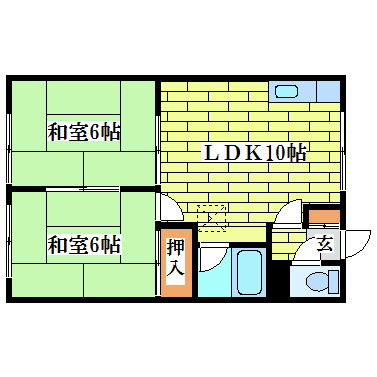 シャトー平岡の間取り写真