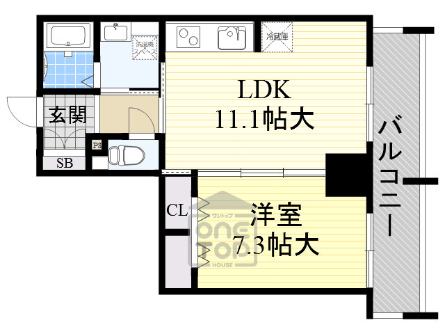 グランルージュ城東の間取り写真