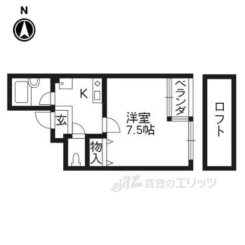 アメニティK1の間取り写真