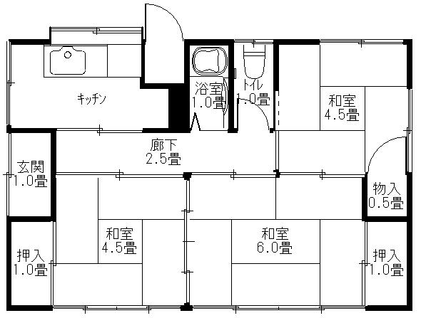 【松本貸住宅２号棟の間取り】