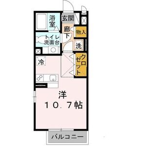 福知山市荒河新町のアパートの間取り