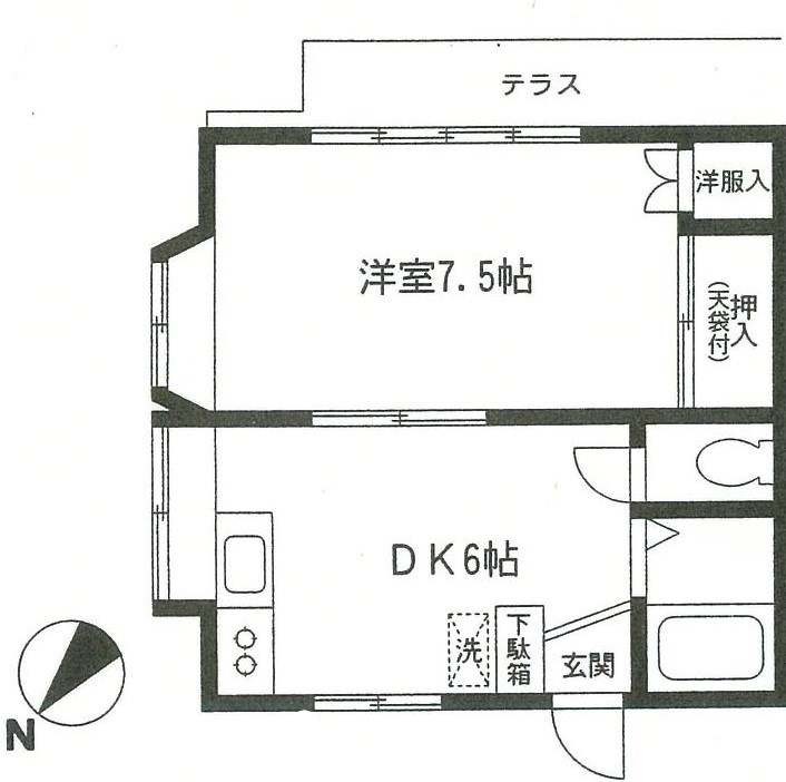 並木ハイツの間取り