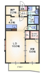 名古屋市緑区高根山のマンションの間取り