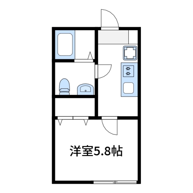神奈川県座間市緑ケ丘５（アパート）の賃貸物件の間取り
