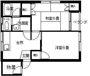 ウエストパークの間取り